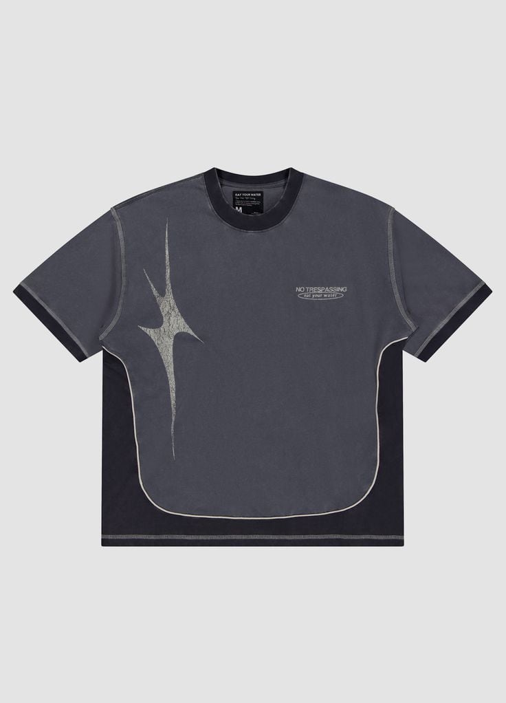 Static tee, garment-dyed 240gsm jersey